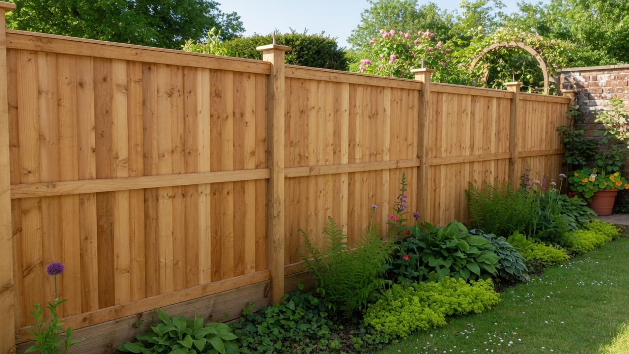 New timber fencing